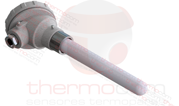 Termopar com Cabeçote e Tubo Cerâmico 24mm - THCOM TC59