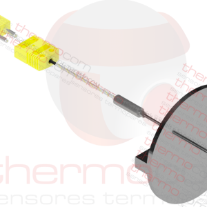 TERMOPAR COM POTE E CONECTOR STANDARD NO RABICHO (com FLANGE)