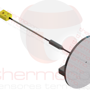 TERMOPAR COM POTE E CONECTOR MINIATURA NO RABICHO (com FLANGE) - THCOM TC16 Series