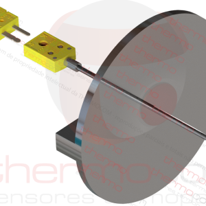 Termopar com Conector Standard na Bainha (com Flange) - THCOM TC34