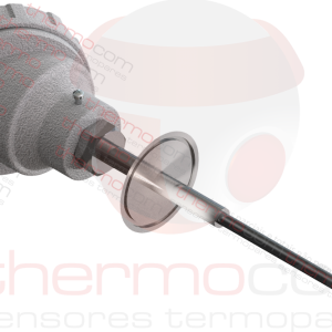 Termopar com Cabeçote, Bainha e Triclamp - THCOM TC40