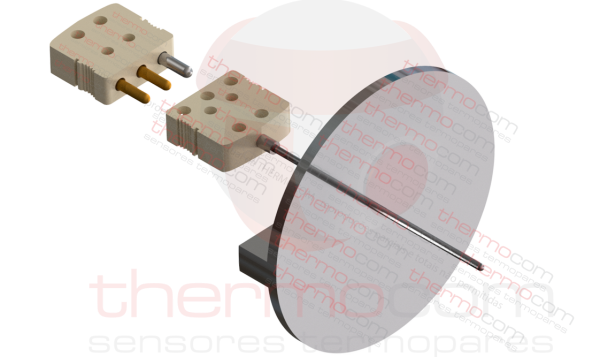 Termorresistência com Conector Standard na Bainha (com Flange) - THCOM TR32