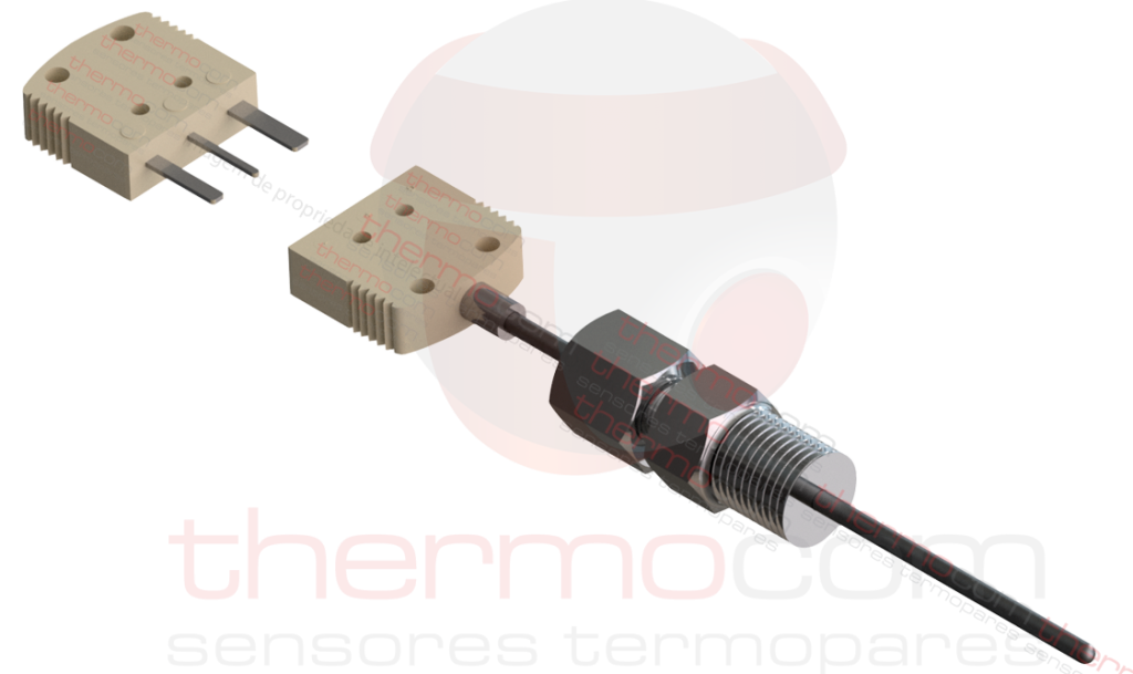 Termorresistência com Conector Miniatura na Bainha (com Bucim) - THCOM TR34