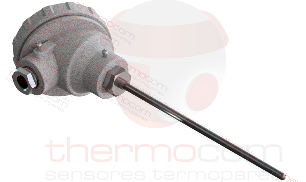 Termorresistência com Cabeçote, Bainha e Conexão Móvel Opcional - THCOM TR40