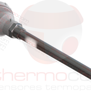 Termopar com Cabeçote e Tubo de Proteção (com Rosca Fixa) - THCOM TC44