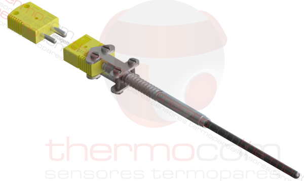 TERMOPAR COM POTE E CONECTOR STANDARD NO RABICHO COM SAPA