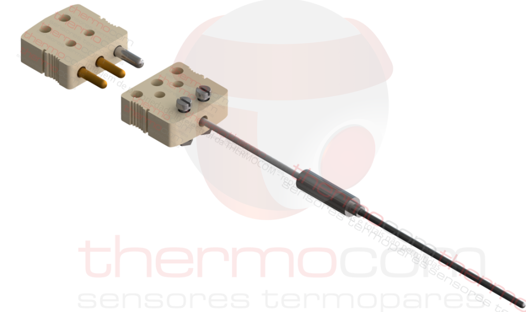 Termorresistência com Pote e Conector Standard no Rabicho (com FLANGE) - THCOM TR14